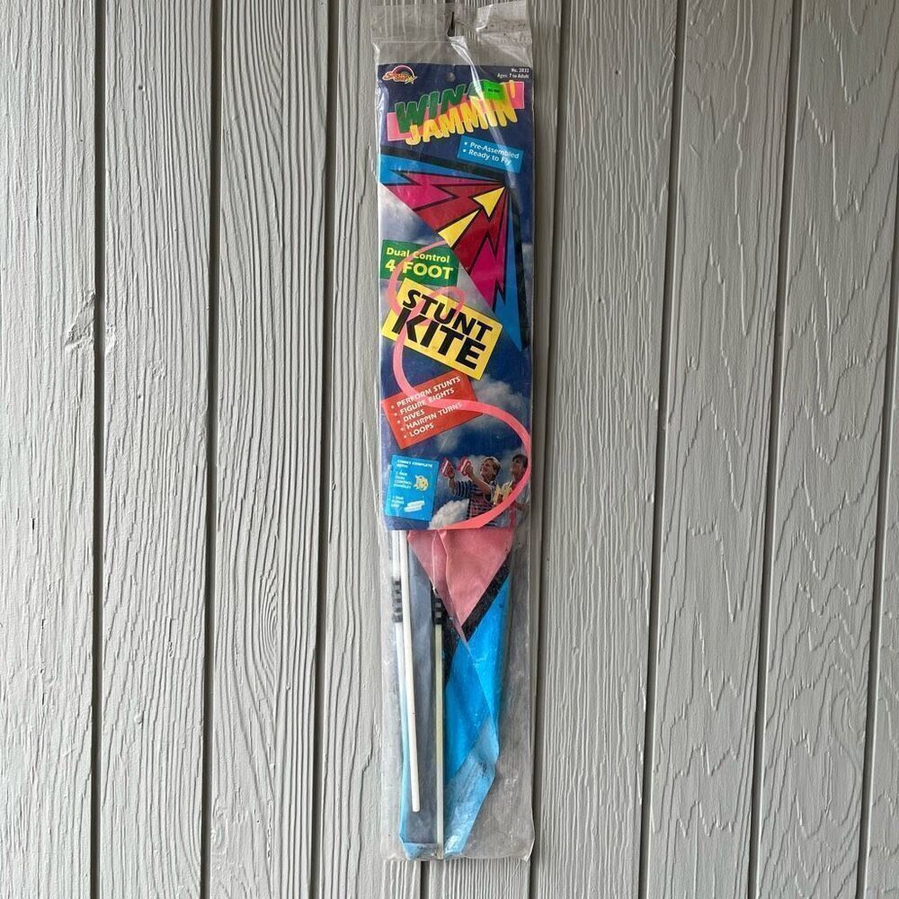 Vintage 1990 Spectra Star Dual Control Stunt Kite NIP Deadstock 4'